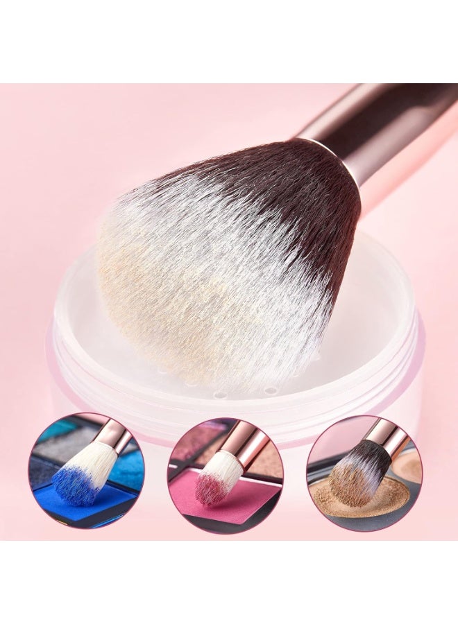 Jessup 25pcs Professional Makeup Brush set Beauty Cosmetic Foundation Power Blushes eyelashes Lipstick Natural-Synthetic Hair Brushes (Black/Rose Gold) T155 - Image 4