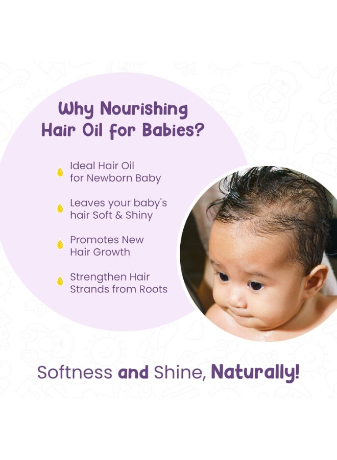Mother Sparsh Nourishing Baby Hair Oil | Soothe & Nourishes Delicate Baby Scalp | Suitable Hair Oil for Newborns | Paraben Free, Sulphate Free- 100ml - Image 4