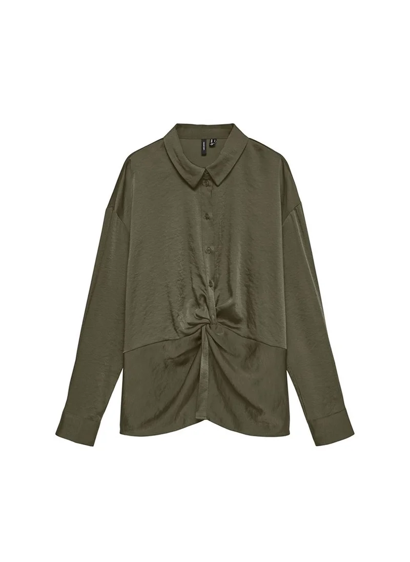 فيرو مودا VMAMAYA Long Sleeve Knot Detail Shirt Woven