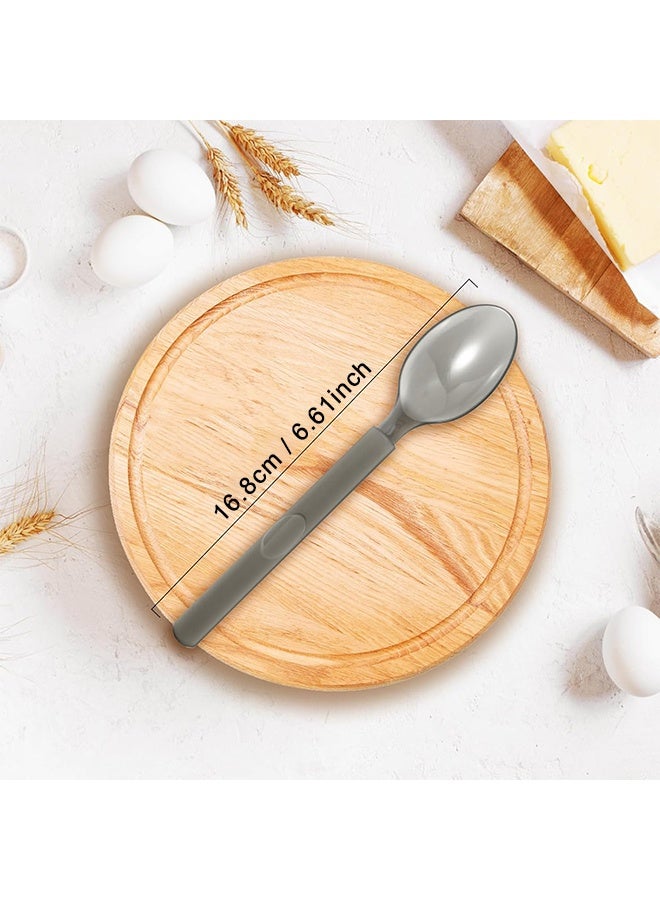 Depend 100Pcs Plastic Spoons Disposable, 6.6"x1.3" Spoons Plastic, Heavy Duty Spoons Plastic Cutlery Disposable Utensils Silverware Set For Party Bulk Wedding Birthday Holiday Family Gathering, Chocolate Coffee Flavor Ice Cream, Dessert Spoons For Party - Image 2