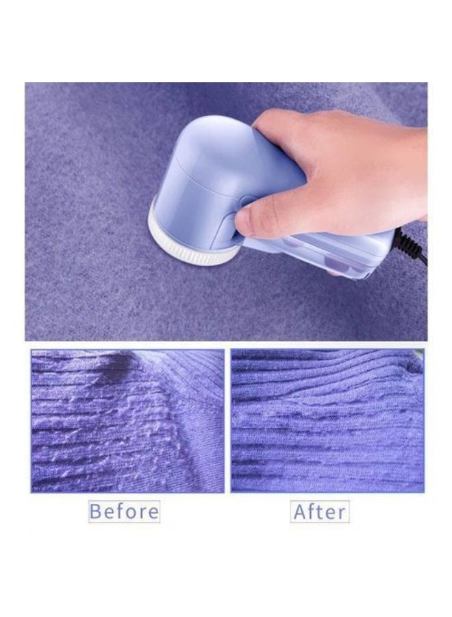 سوكاني مزيل الوبر الكهربائي القابل للشحن لإزالة الوبر وشعر الحيوانات من الملابس والأقمشة والمفروشات، جهاز عملي لإعادة مظهر جديد للملابس للاستخدام المنزلي-لون ازرق - Image 3