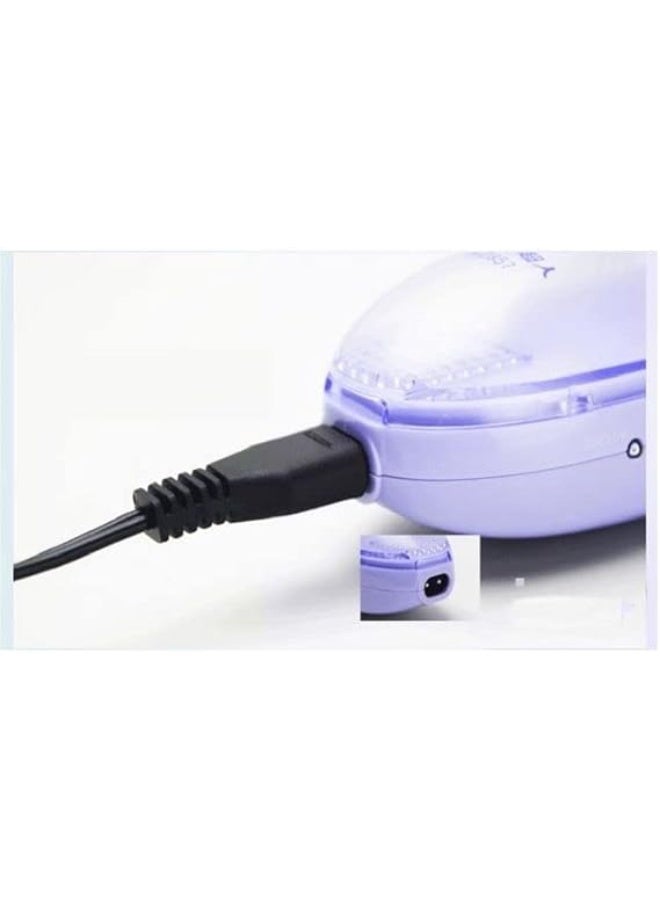 سوكاني مزيل الوبر الكهربائي القابل للشحن لإزالة الوبر وشعر الحيوانات من الملابس والأقمشة والمفروشات، جهاز عملي لإعادة مظهر جديد للملابس للاستخدام المنزلي-لون ازرق - Image 2