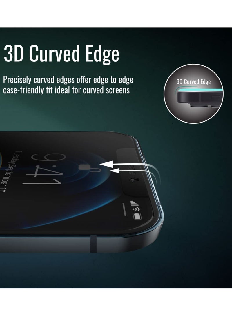 بروماس واقي شاشة زجاجي للخصوصية لهاتف آيفون 11 برو شفاف مضاد للتجسس ثلاثي الأبعاد من الزجاج المقسى Aegis I11Pro - Image 3