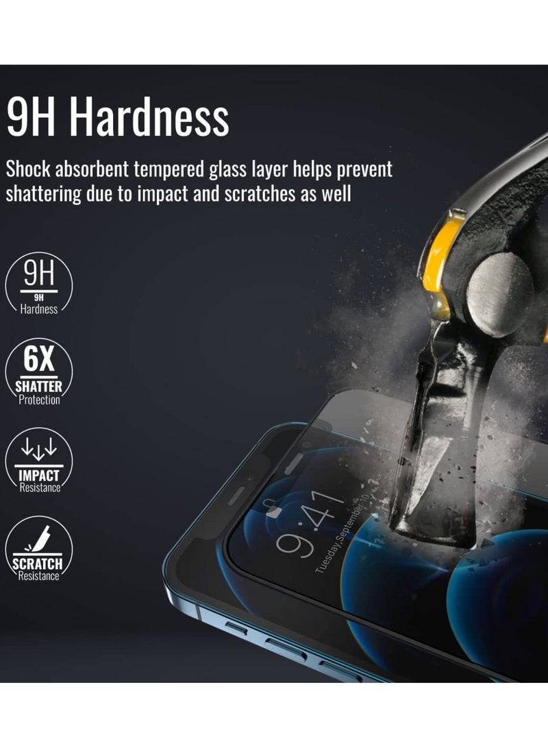 بروماس واقي شاشة زجاجي للخصوصية لهاتف آيفون 11 برو شفاف مضاد للتجسس ثلاثي الأبعاد من الزجاج المقسى Aegis I11Pro - Image 5