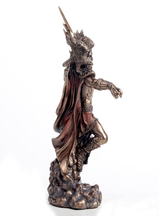 Veronese Design 7 1/2 Inches Zeus The Greek God of The Sky Cold Cast Resin Bronze Finish Sculpture Figurine - Image 5