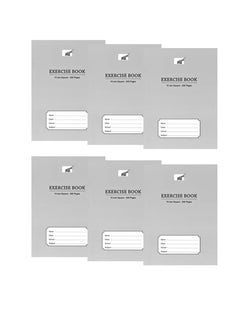 Psi 6-Piece15mm Square Lined Exercise Notebook 200 Pages  - Image 1