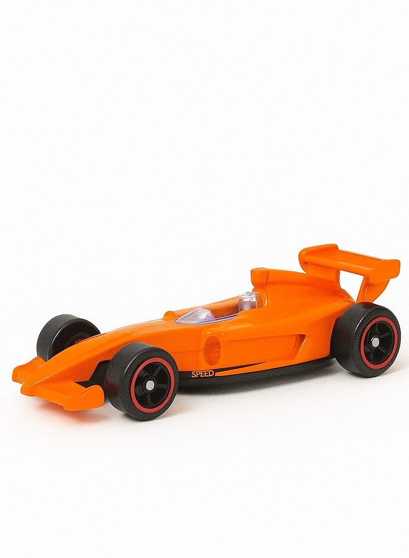 Max Speed Alloy Toy Car – 1:64 Scale, Die-Cast Metal, Pull-Back Action, Orange Sports Model for Kids - Image 1