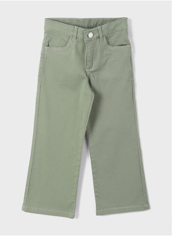 LC WAIKIKI - Basic Bell-Bottoms Gabardine Girl Trousers - Image 1