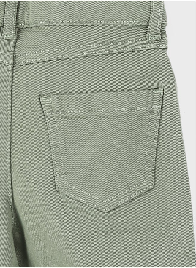 LC WAIKIKI - Basic Bell-Bottoms Gabardine Girl Trousers - Image 1