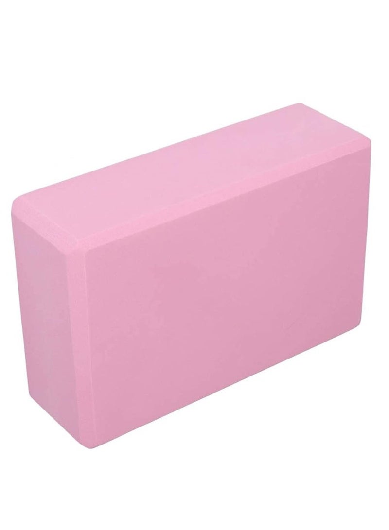 Lightweight Yoga Block Brick EVA Foam for Pilates & Fitness Workout, Light Pink - Image 1