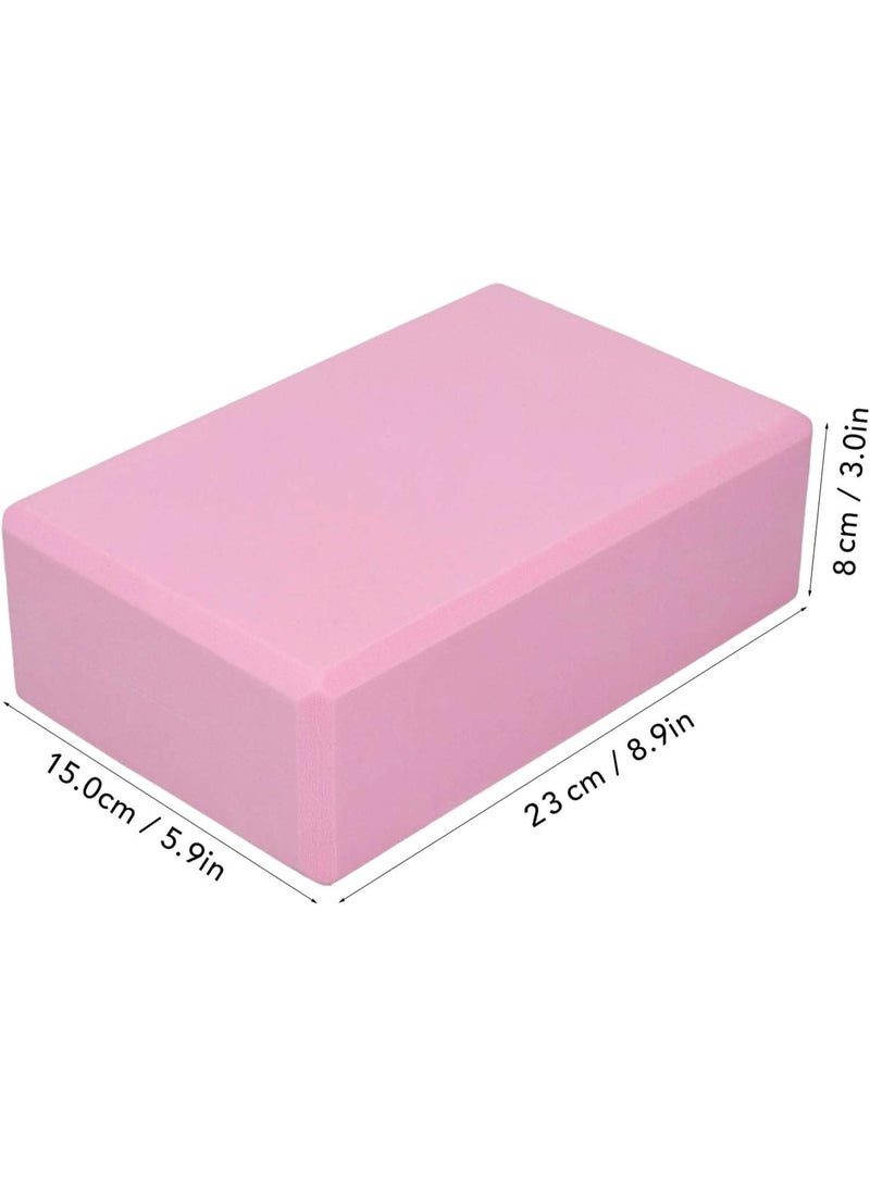 Lightweight Yoga Block Brick EVA Foam for Pilates & Fitness Workout, Light Pink - Image 2