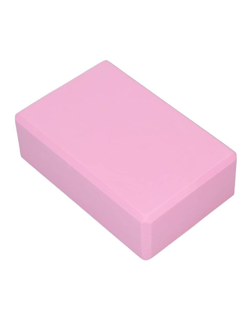 Lightweight Yoga Block Brick EVA Foam for Pilates & Fitness Workout, Light Pink - Image 4