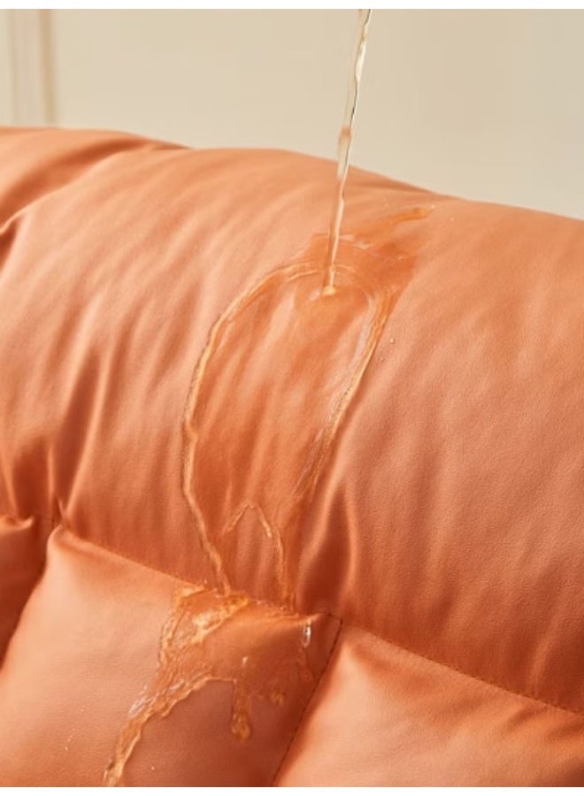 هيكوموني كرسي هزاز مبطن بظهر عالٍ قابل للتعديل مع مساند للذراعين وحقيبة تخزين، كرسي استرخاء حديث يمكن الاستلقاء عليه للنوم أو الاسترخاء، كرسي كسول. - Image 4