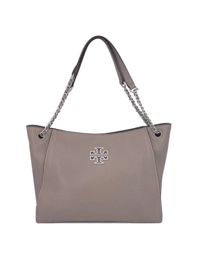 Burch Tory Burch Britten Cowhid Fashion Simple Commuter Large Capacity Tote Handbag Shoulder Bag - Image 1