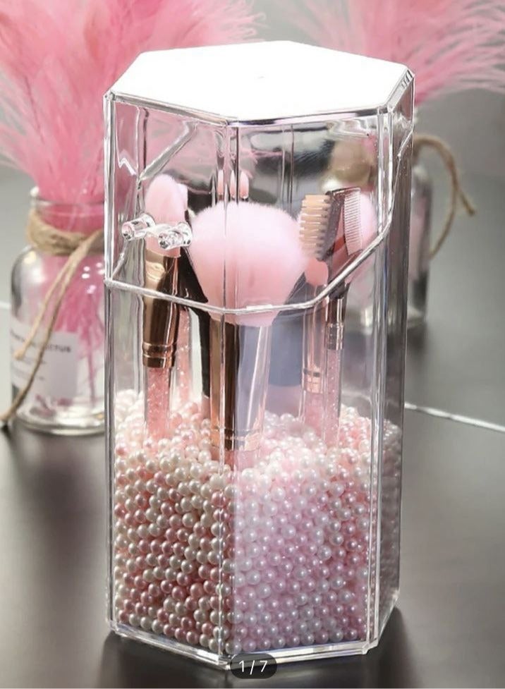 Brush organizer Unbreakable acrylic takes He talks a lot and organizes the hairstyle Pure acrylic without impurities - Image 3