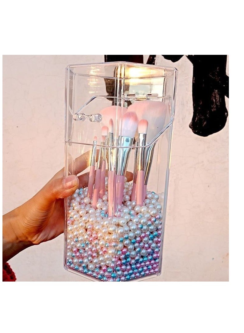 Brush organizer Unbreakable acrylic takes He talks a lot and organizes the hairstyle Pure acrylic without impurities - Image 1