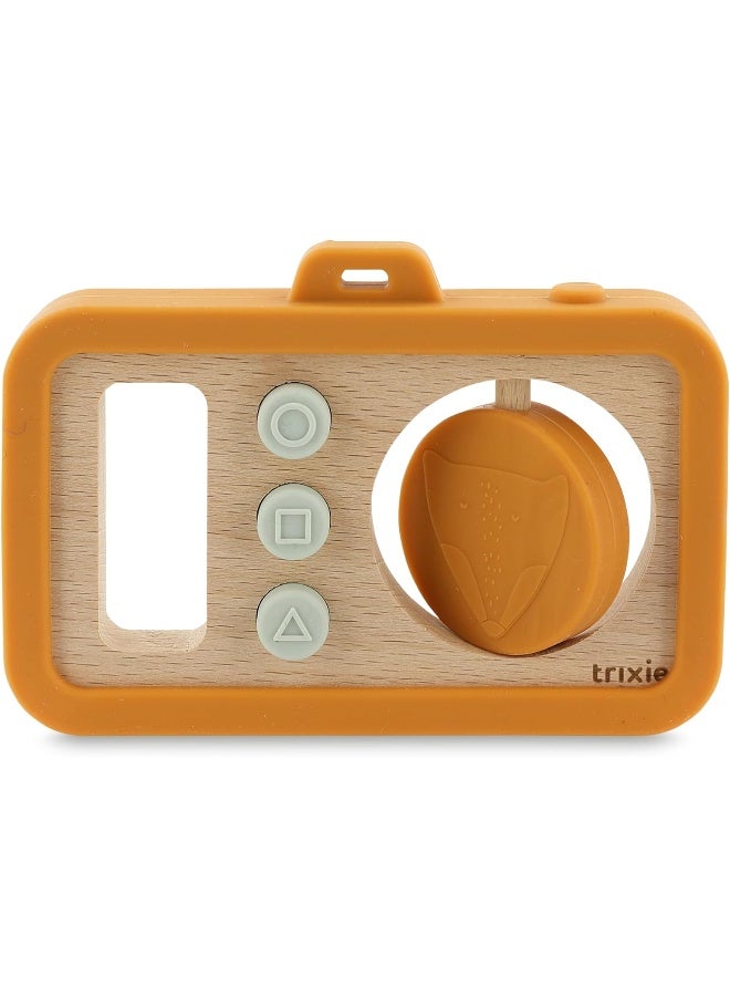 Trixie Wooden Silicone Baby Camera - Mr. Fox - Image 1