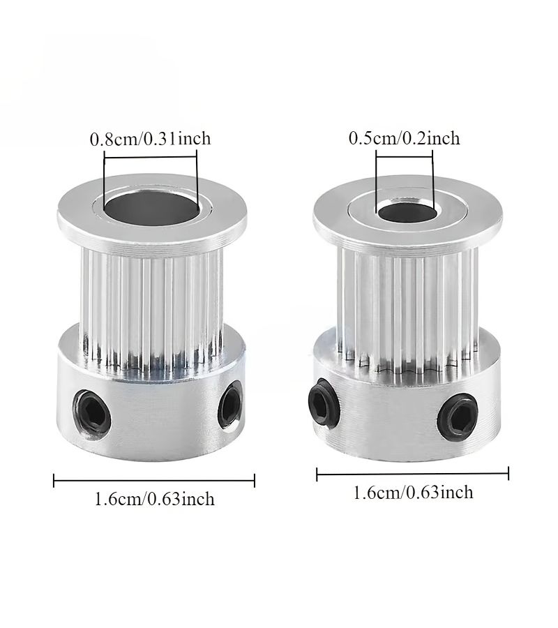 GT2 Compatible Heavy Duty 20 Tooth Timing Pulley 1pc 5mm 8mm Bore 10mm Belt - Image 1