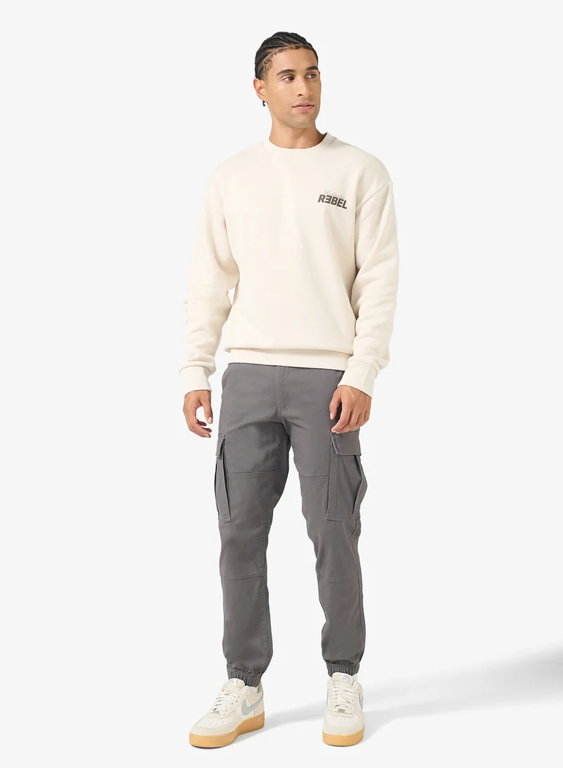 JJ Rebel Casual Slim Fit Cargo Pants