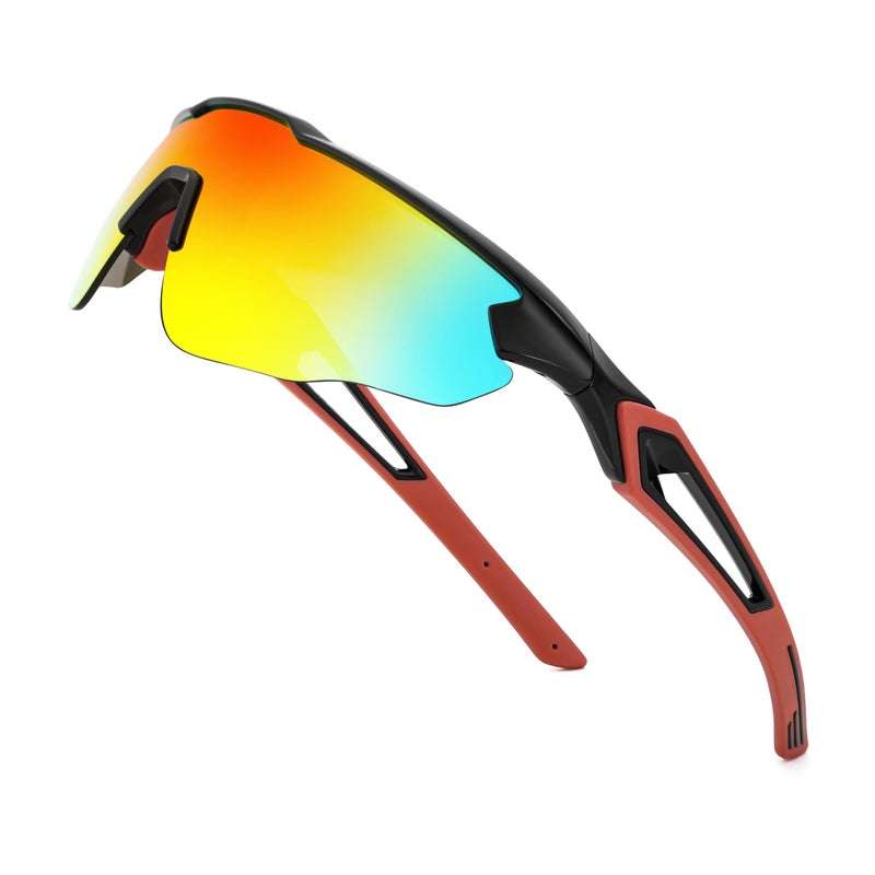 FEISEDY FEISEDY Youth Sport Polarized Sunglasses for 8-16 Cycling Running Driving Baseball Goggles Glasses B0011  - Image 1