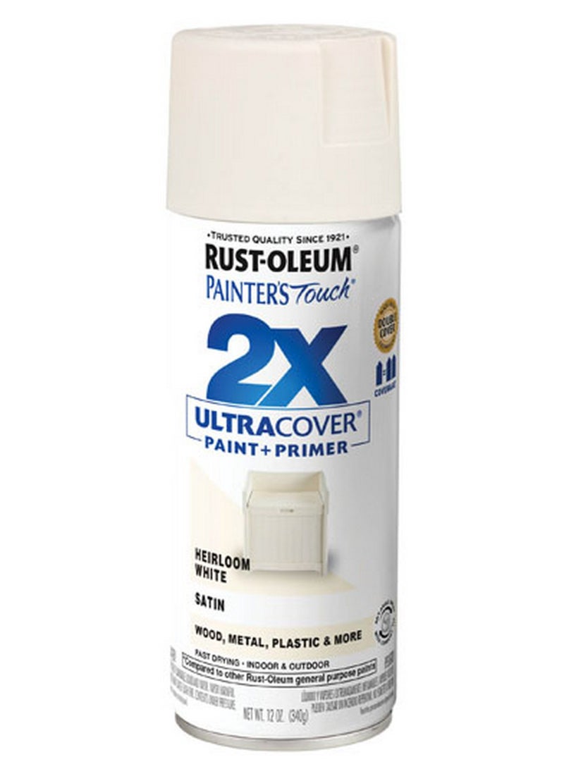 رست أوليوم طلاء بخاخ Painter'S Touch 2X Ultra Cover 340 G Satin Heirloom White - Image 1