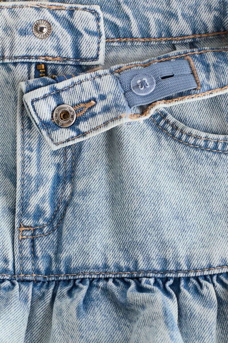 H&M Denim frill skirt
