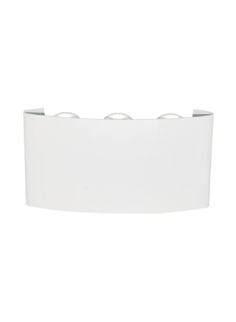 Modern LED Warm White Wall Light, 1100lm, IP65 Waterproof, White Up/Down Lighting 6*2W - Image 1