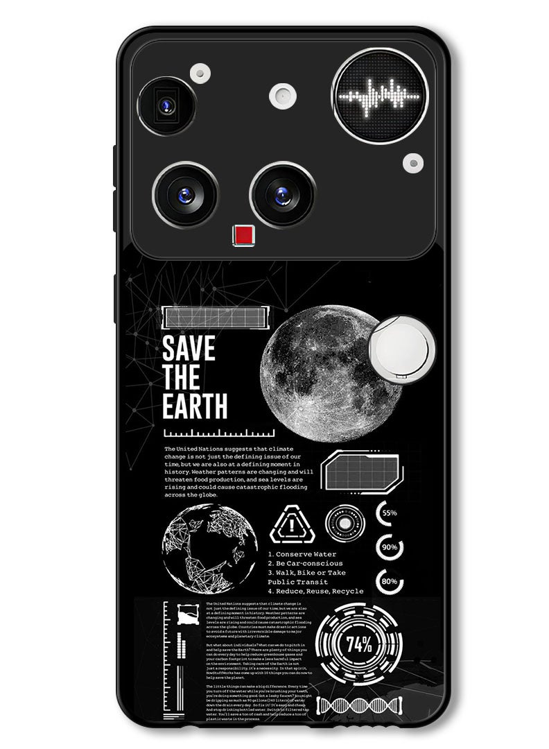 Theodor Case Compatible with Nothing Phone (3) 6.67 Inch Protection Shockproof Bumper Cover Save The Earth - Image 1