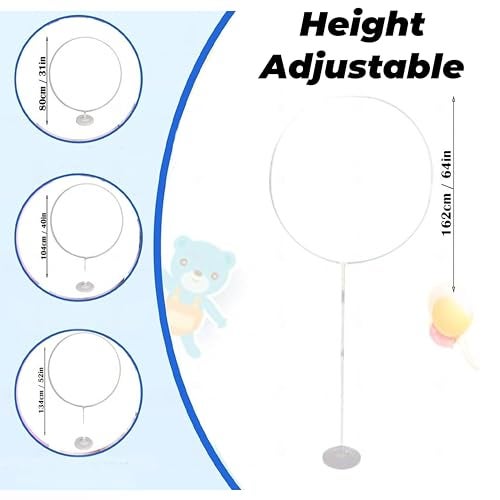 TOYXE Reusable Circle Balloon Arch Frame Kit Round Hoop Arch Stand White - Image 4