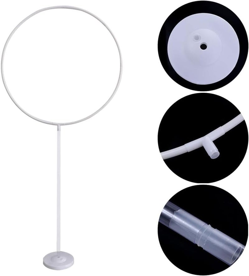 TOYXE Reusable Circle Balloon Arch Frame Kit Round Hoop Arch Stand White - Image 5
