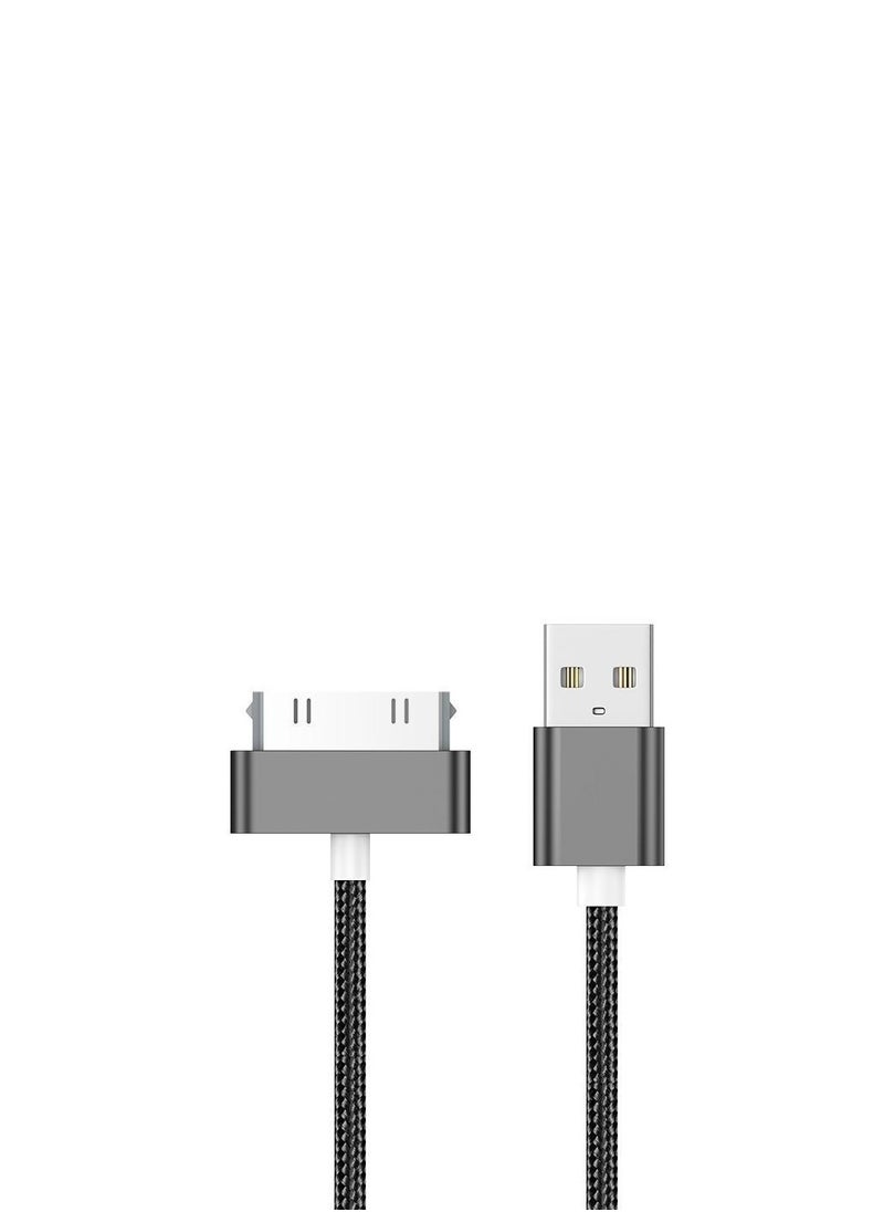 KENSUO USB Sync and Charging Cable for Apple iPhone 4/4s, iPhone 3G/3GS, iPad 1/2/3, iPod, 3.2 Feet，Black  - Image 2