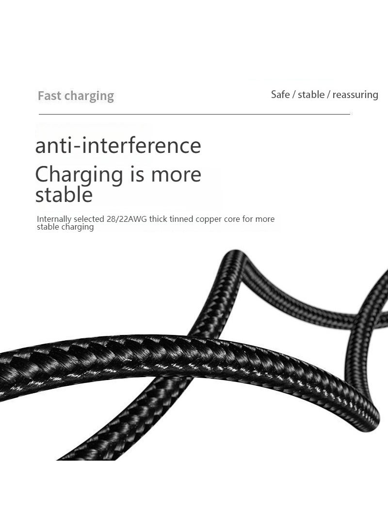KENSUO USB Sync and Charging Cable for Apple iPhone 4/4s, iPhone 3G/3GS, iPad 1/2/3, iPod, 3.2 Feet，Black  - Image 4