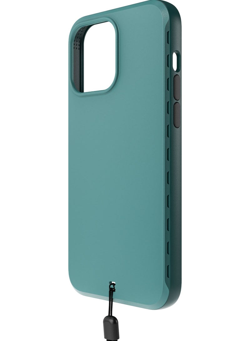 Bodyguardz Paradigm Pro for iPhone 15 PRO Case Cover compatible with MagSafe with Lanyard - Blue - Image 1