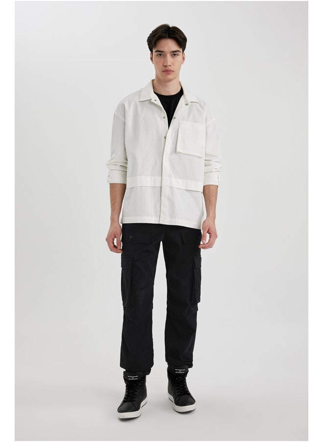 DeFacto - Man Oversize Fit Woven Long Sleeve Shirt - Image 1