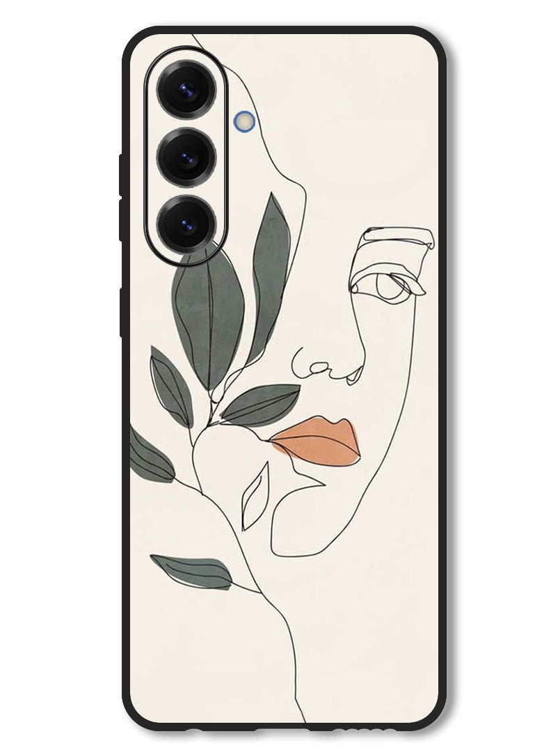 Theodor Case Compatible with Samsung Galaxy M56 6.74 Inch Protection Shockproof Bumper Cover Girl Art - Image 1