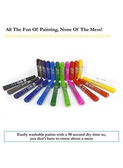 The Pencil Grip Kwik Stix Solid Tempera Paints Thin Stix Paint Pens Super Quick Drying 12 Classic Colors For Children 12 Pack Tpg608  - Image 4