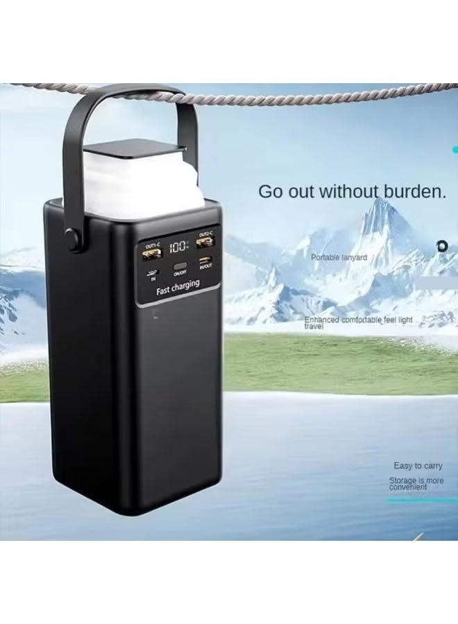 دينكس باور بانك DENX DX445 سعة 80000mAh شحن سريع PD مع 4 كابلات - Image 1