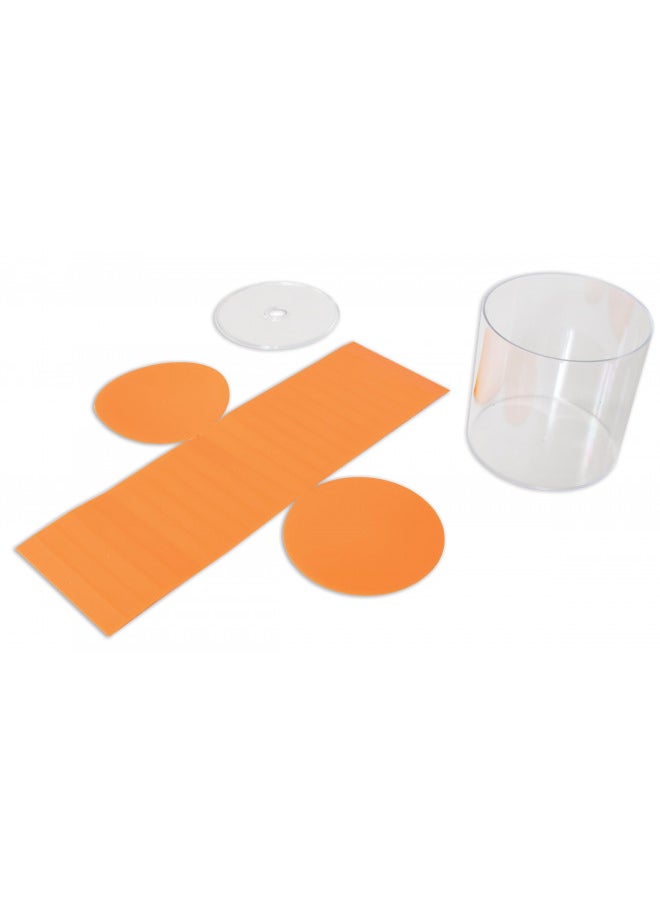 Learning Advantage - Edxeducation 2D3D Geometric Solids - Set of 24-12 Multicolored Shapes, 12 2D Nets and Activity Guide - Early Math Manipulative and Geometry for Kids - Image 1