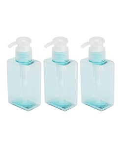 Oasisgalore 3 Pack 100ml Clear Refillable Pump Bottles – Empty Containers for Soap, Body Wash, and Lotion.  - Image 1
