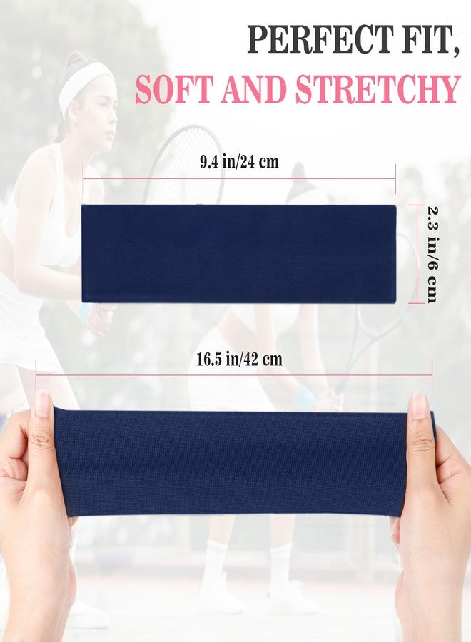 Tyfthui 8 Pack Headbands for Women, Elastic Soft Hair Bands Non Slip Women's Fashion Headbands for Daily Workout Yoga Running (Multicolor) - Image 2