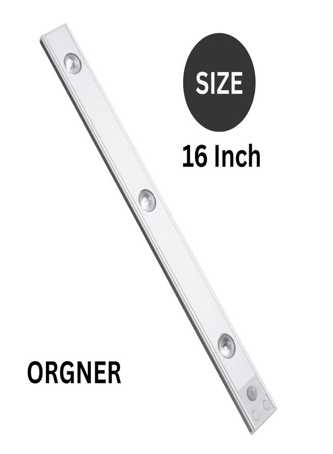 Orgner 16-Inch Eye CAT USB Rechargeable Motion Sensor LED Cabinet Light Dimmable with 3 Color Modes for Display Cabinets Kitchens Closets Bookshelves Cupboards and Under Shelf Areas - Image 2