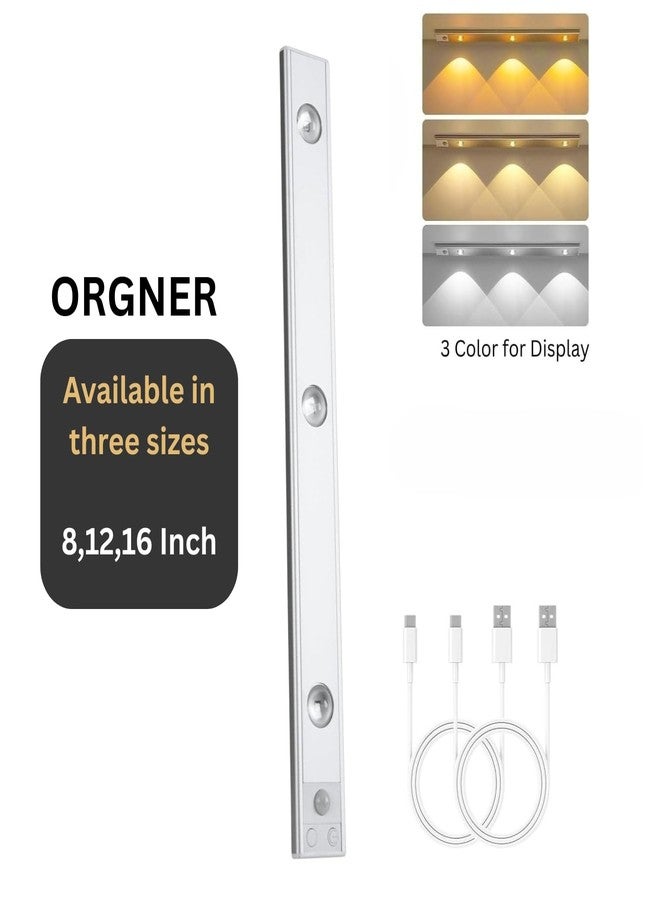 Orgner 16-Inch Eye CAT USB Rechargeable Motion Sensor LED Cabinet Light Dimmable with 3 Color Modes for Display Cabinets Kitchens Closets Bookshelves Cupboards and Under Shelf Areas - Image 3