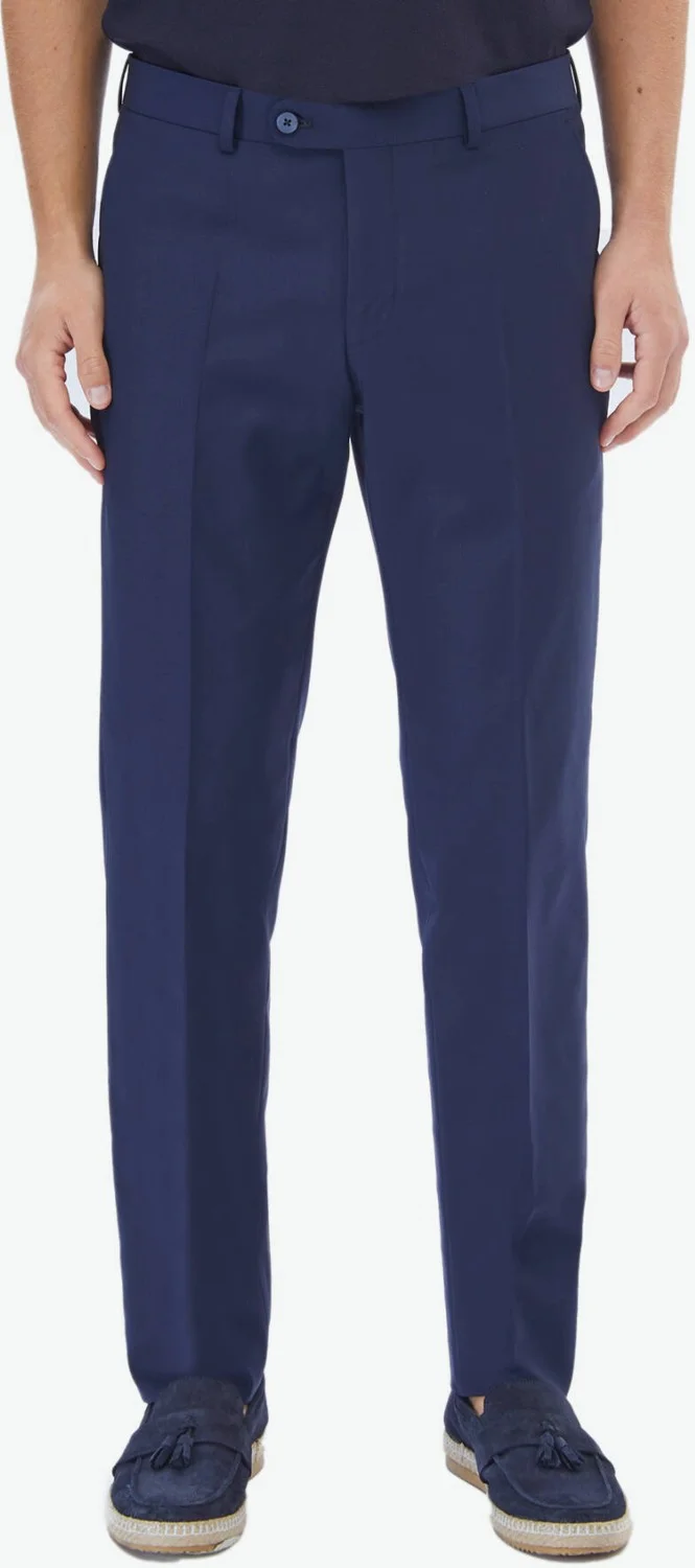 كيب Saks Plain Woven Fitted Fit Classic Wool Blend Trousers