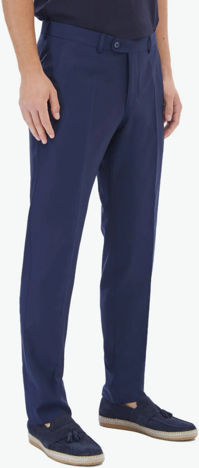 كيب Saks Plain Woven Fitted Fit Classic Wool Blend Trousers