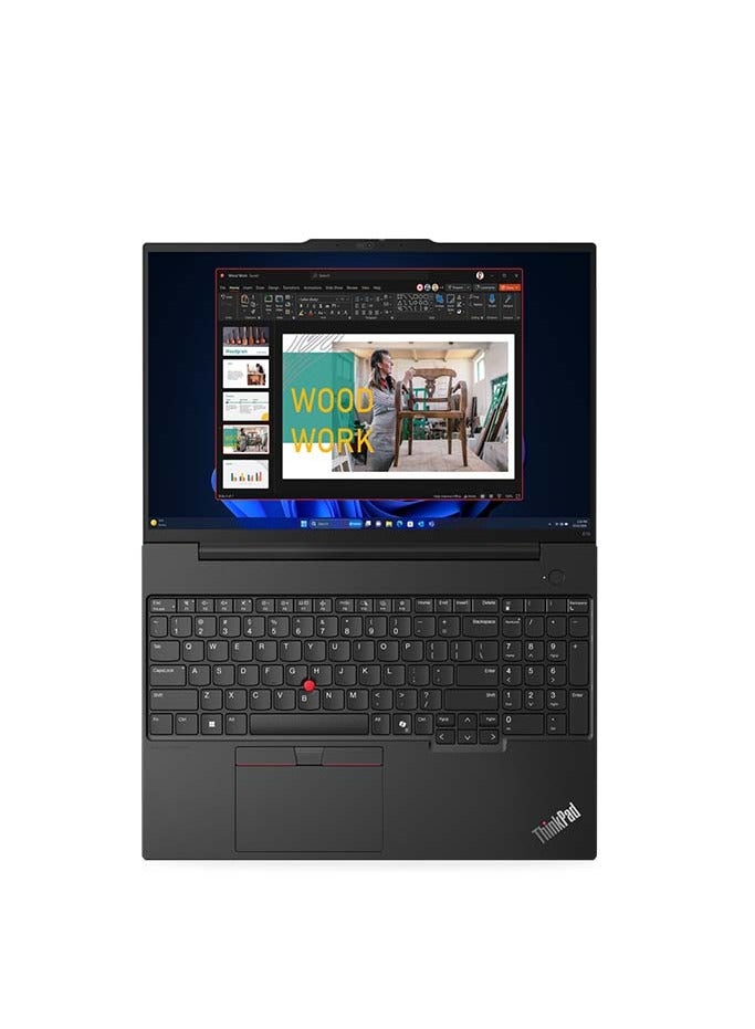 Lenovo ThinkPad E16 Laptop With 16 Inch WUXGA (1920x1200) Display IPS, Intel Core Ultra 7-155H Processor/16GB RAM DDR5/512GB SSD/Intel Arc Graphics/WINDOWS 11 PRO English/Arabic Black - Image 5