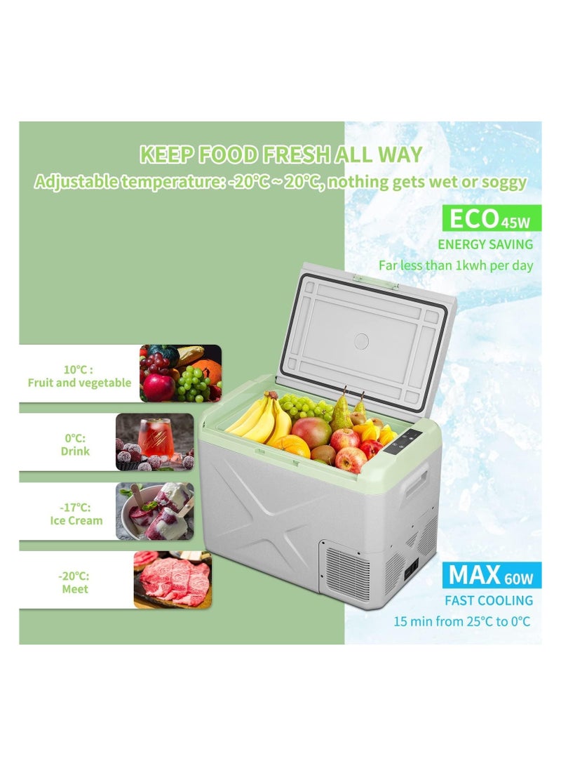 LC 40L Portable Car Refrigerator with Compressor – -20°C Cooling, Mobile App Control, 60W Dual Voltage (DC 12V/24V, AC 220V/240V) – For Cars, RVs, Camping & Home  - Image 4