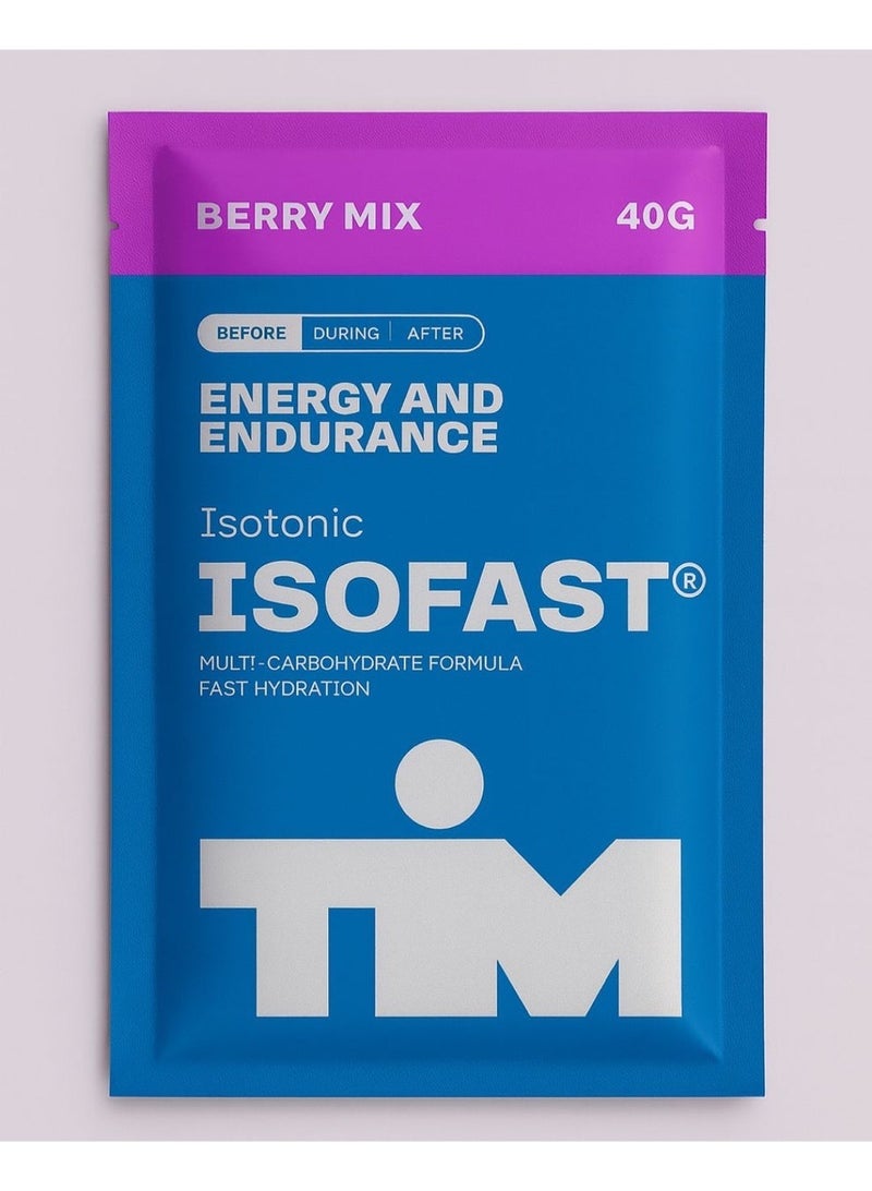 TIM Isotonic drink , wild berries, 40g (box of 24 Piece ) - Image 1