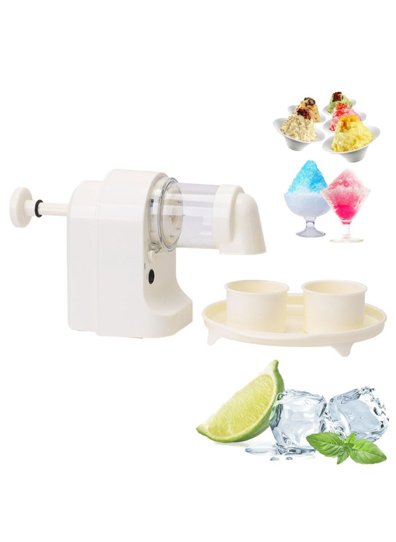 XiuWoo - Multi-Purpose Cordless Electrical Shaved Ice Machine Snow Cone Machine, Electrical Portable Ice Crusher with 1 Trays and 2 Ice Molds, Household Small Ice Shaver for Kitchen Picnics Parties - Image 1