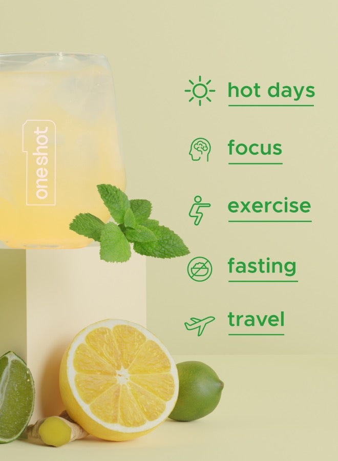 Oneshot Electrolyte Hydration Supplement Lime Burst | 14 Sticks | No Sugar, No Junk, No After Taste  - Image 3