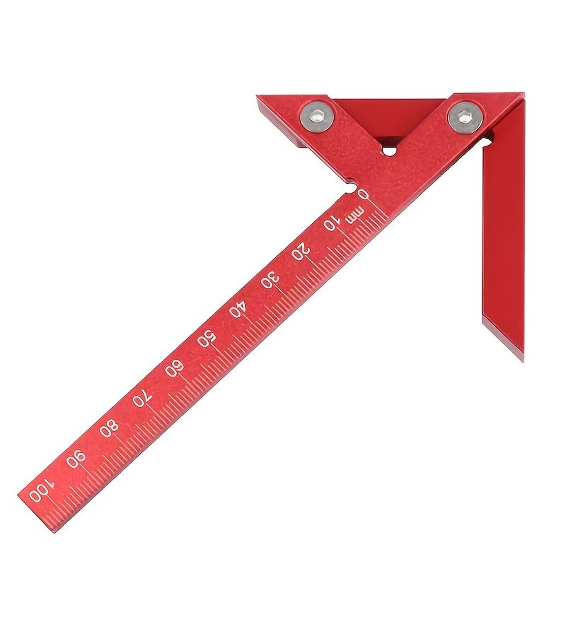 Center Finder Woodworking Square 45 90 Degree Right Angle Black Line Gauge Carpenter Ruler Tool - Image 5